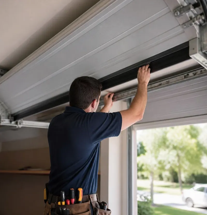 Off Track Door Repair in Freeport